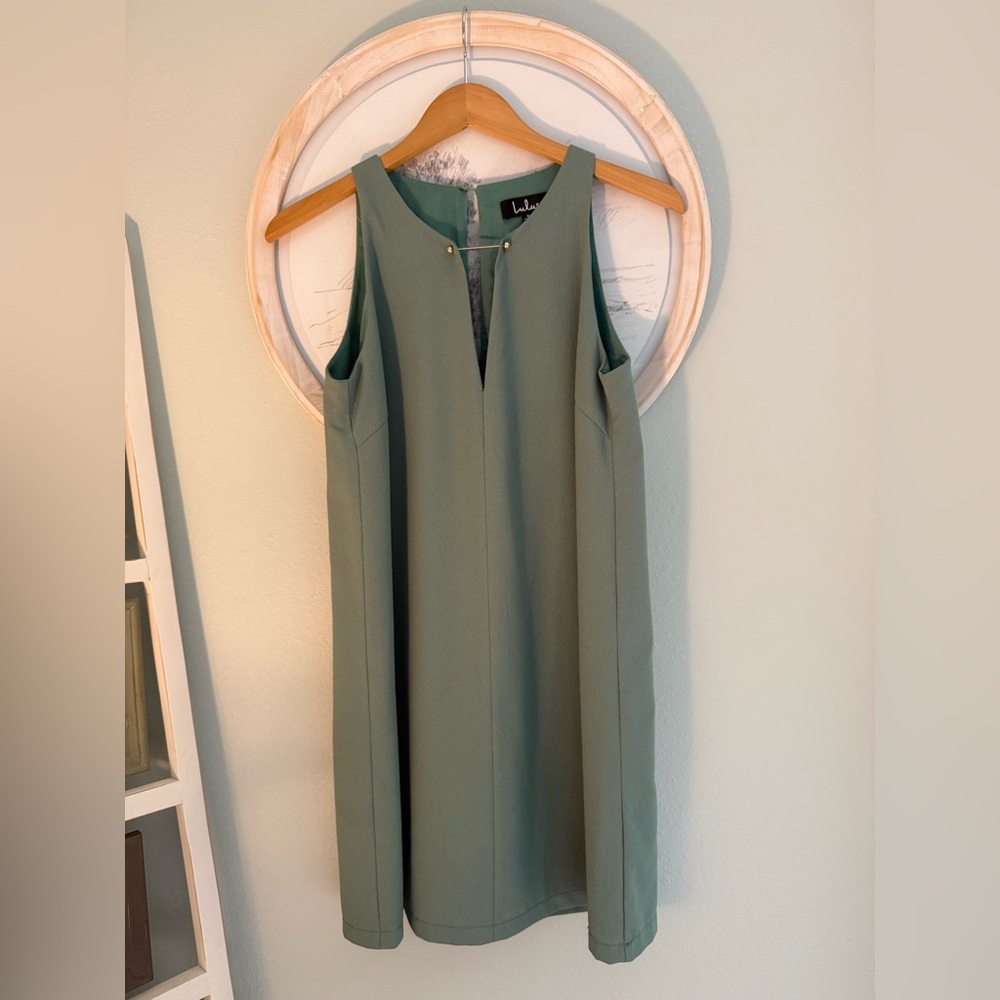 Lulu's Sage Green Midi Dress